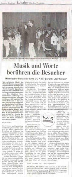 Musik und wort ber�hren Besucher