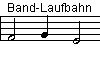 Band-Laufbahn