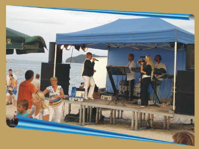 ... direkt am Ostseestrand, barfu� tanzen