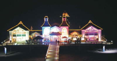 Silvester auf der Seebr�cke Sellin ( R�gen)
