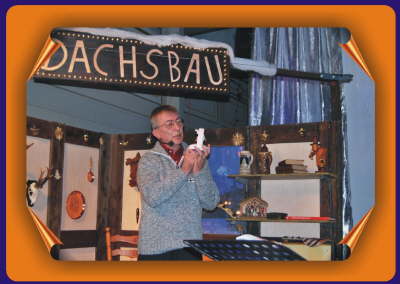 Unser Sigi in seinem "Dachsbau"